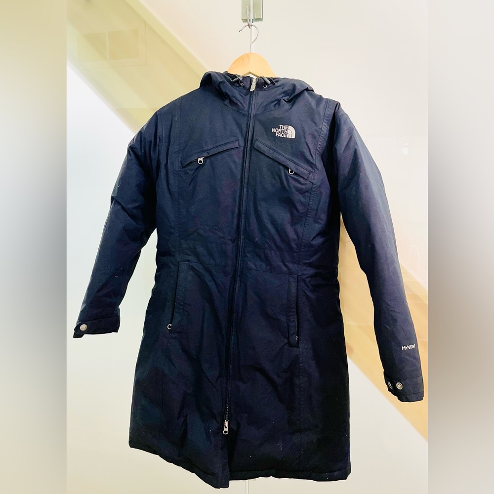 North Face black Hooded Parka